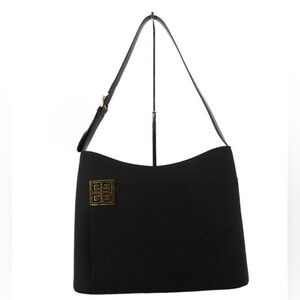 Givenchy Black Shoulder Bag with Gold Zipper